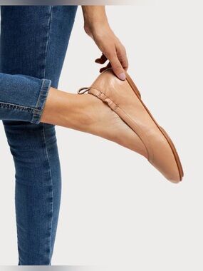 Fitflops Allegro Tan Leather Ballet Flats